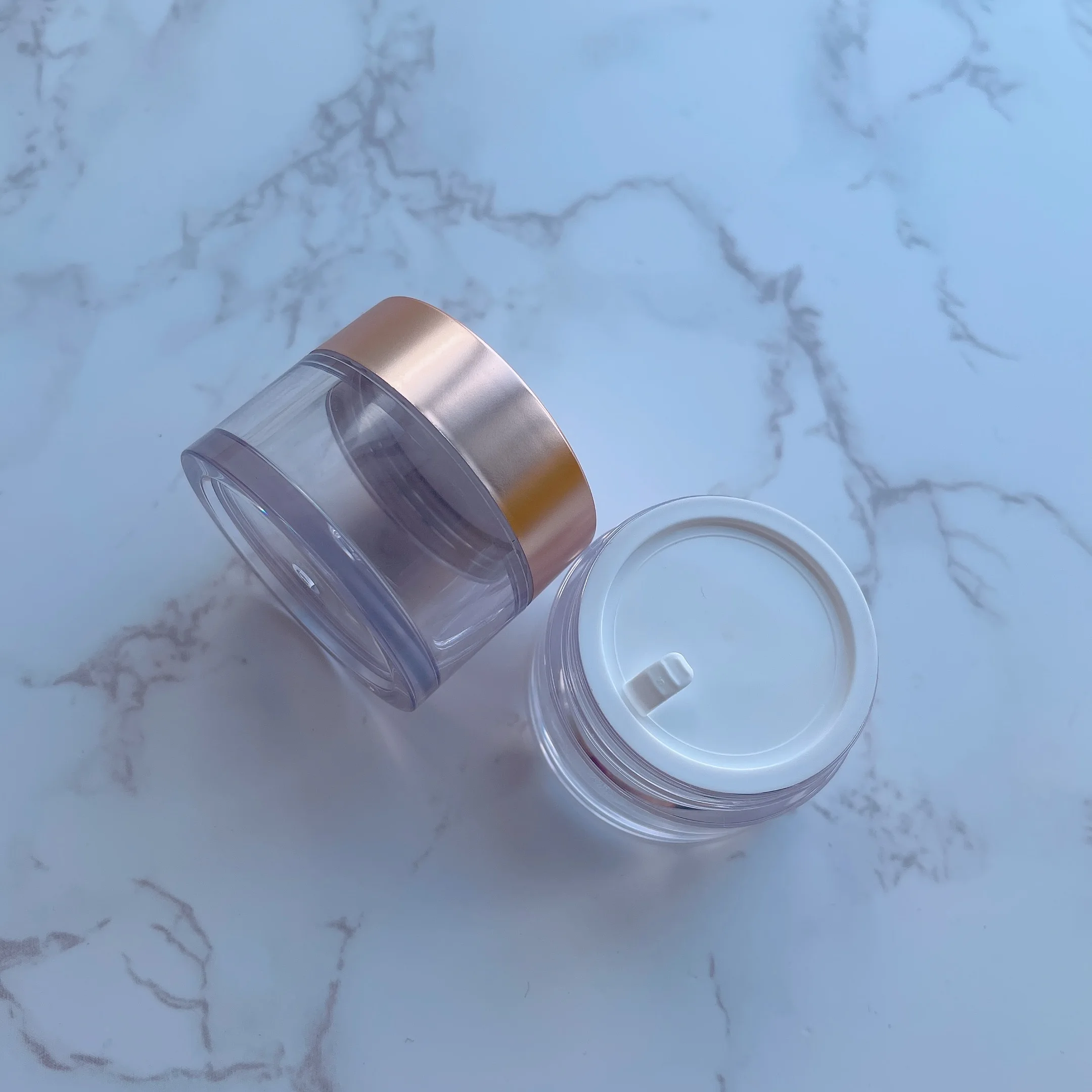 15g 15ml Empty Private Label Wholesale Clear Pink Rose Gold Lip Scrub