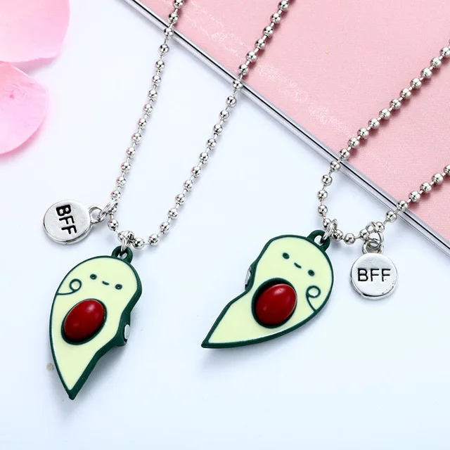 avocado couple necklace