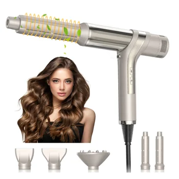 BLDC Hair dryer 1400W Professional 5 in 1 Hair Airwrp Complete Styler Set Ionic Blow Dryer Hair Curling Iron