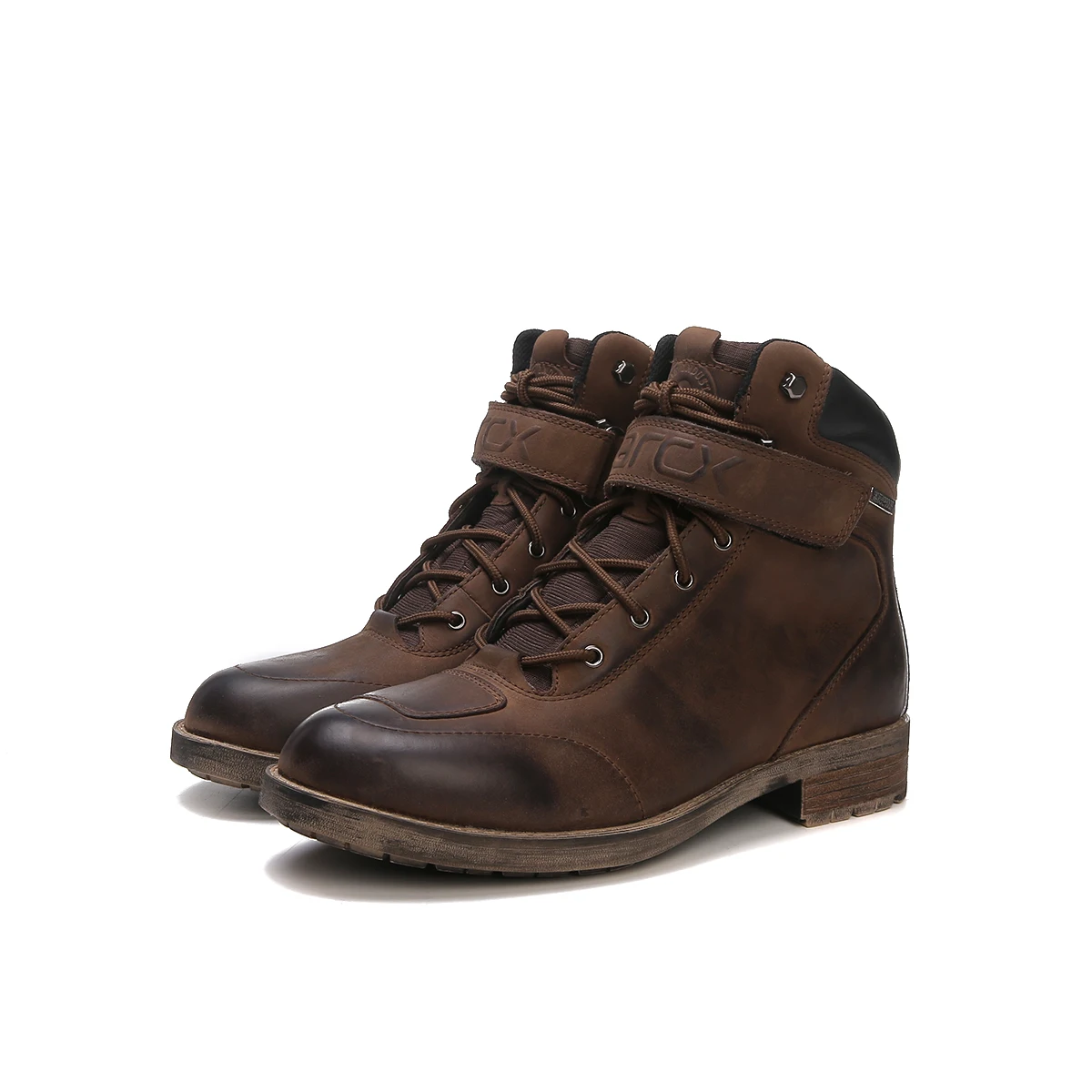 Antique Waterproof Leather Motorbike Ankle Boots for Men