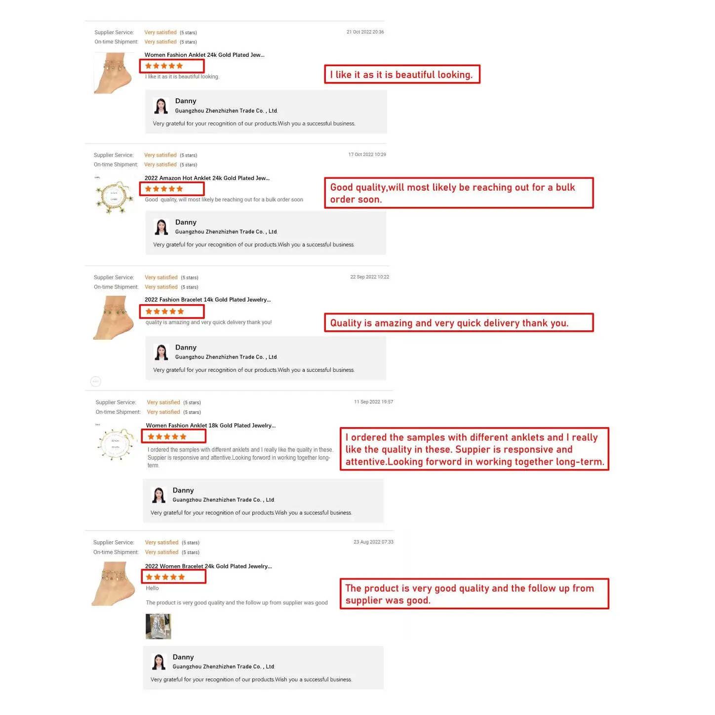 Fashion Fine Jewelry Anklets For Women Beaded Anklet Butterfly Shape Crystal Pendant Evil Eye