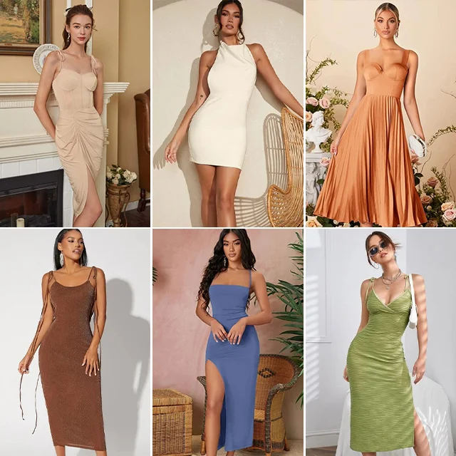 Bulk Wholesale High End Cotton Dress Second Hand Mixed Sizes Clothes