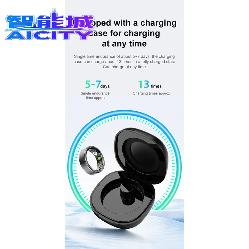 Sheng Qiong  Ring Waterproof Sleep tracker Smart Health Ring Heart Rate Blood Pressure F aperçu 5