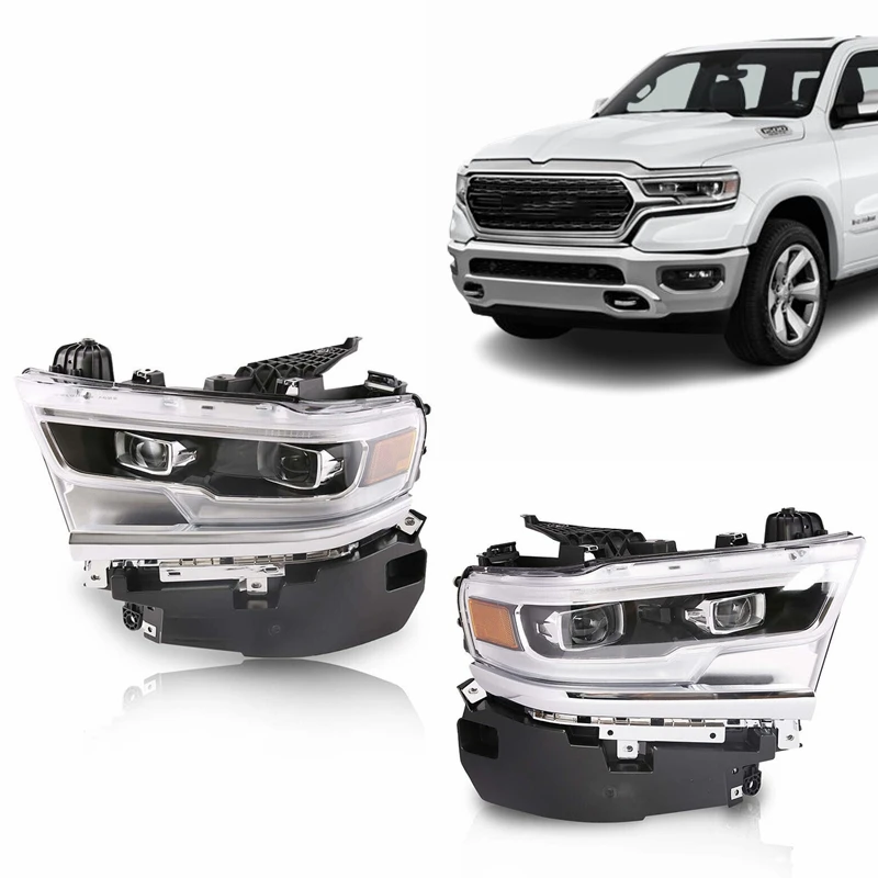 auto car accessories new replacement full LED DRL headlight Dual Projector headlamps for RAM1500 2019 2020 2021 2022