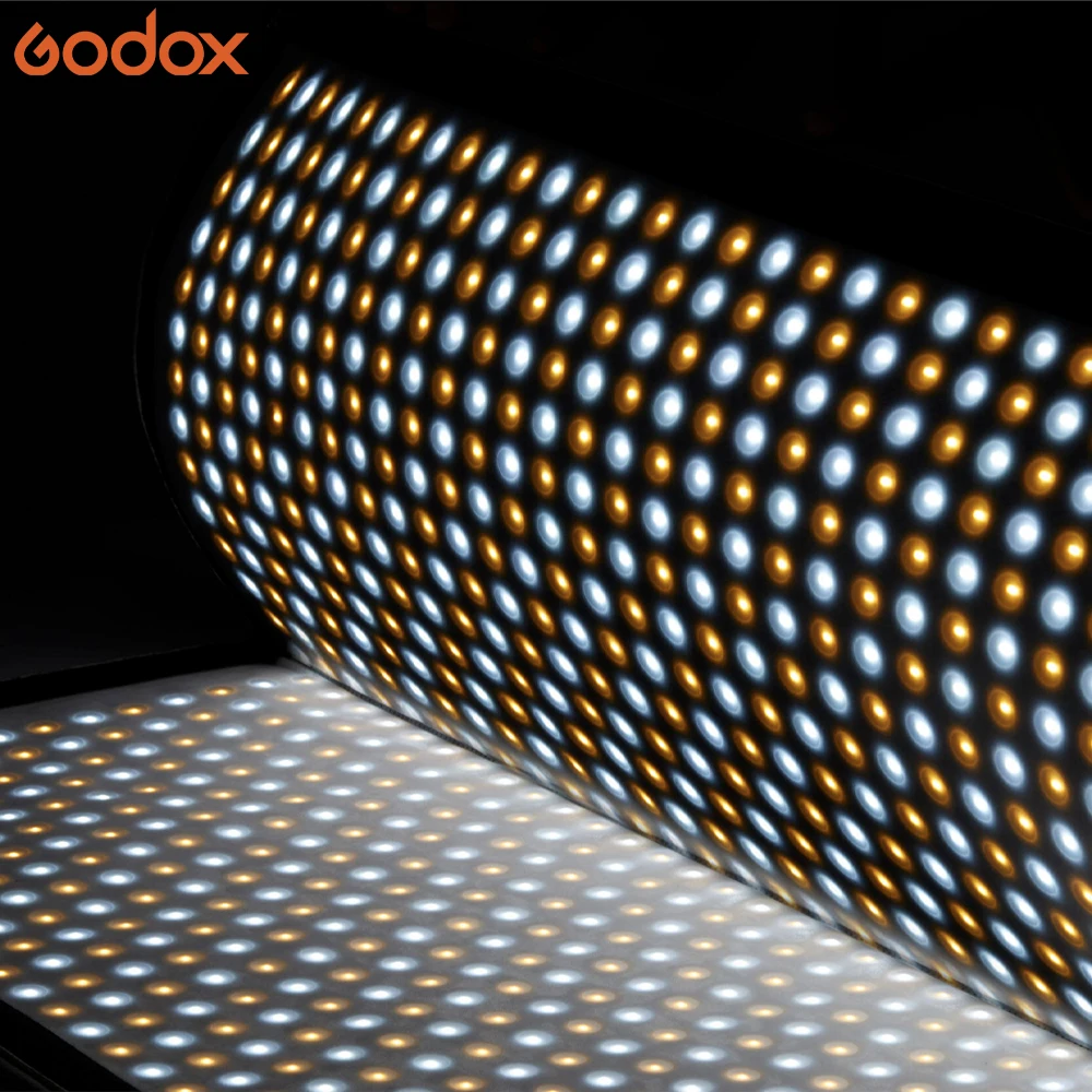 Godox F200Bi Bi-Color Flexible LED Light Panel, Waterproof & App