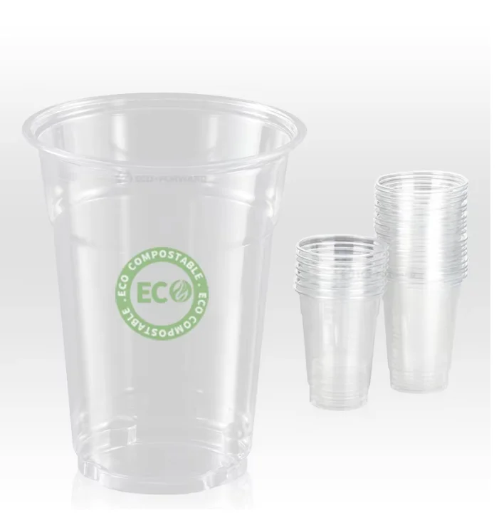 Disposable Single Wall Plastic Cup for Pets for Serving Cold Drinks Take-Away Cups Custom Cups Plas