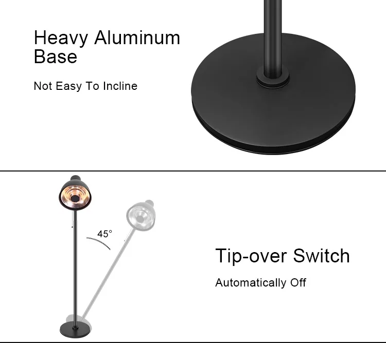Settings Freestanding Infrared Heater, Plastic, Waterproof - detail 8