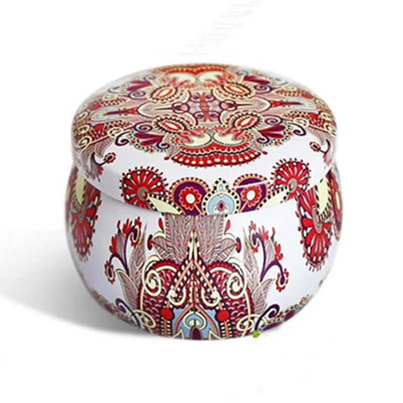 Hot Sale Candle Jars With Lid Bulk Round Candle Container Tins Popular