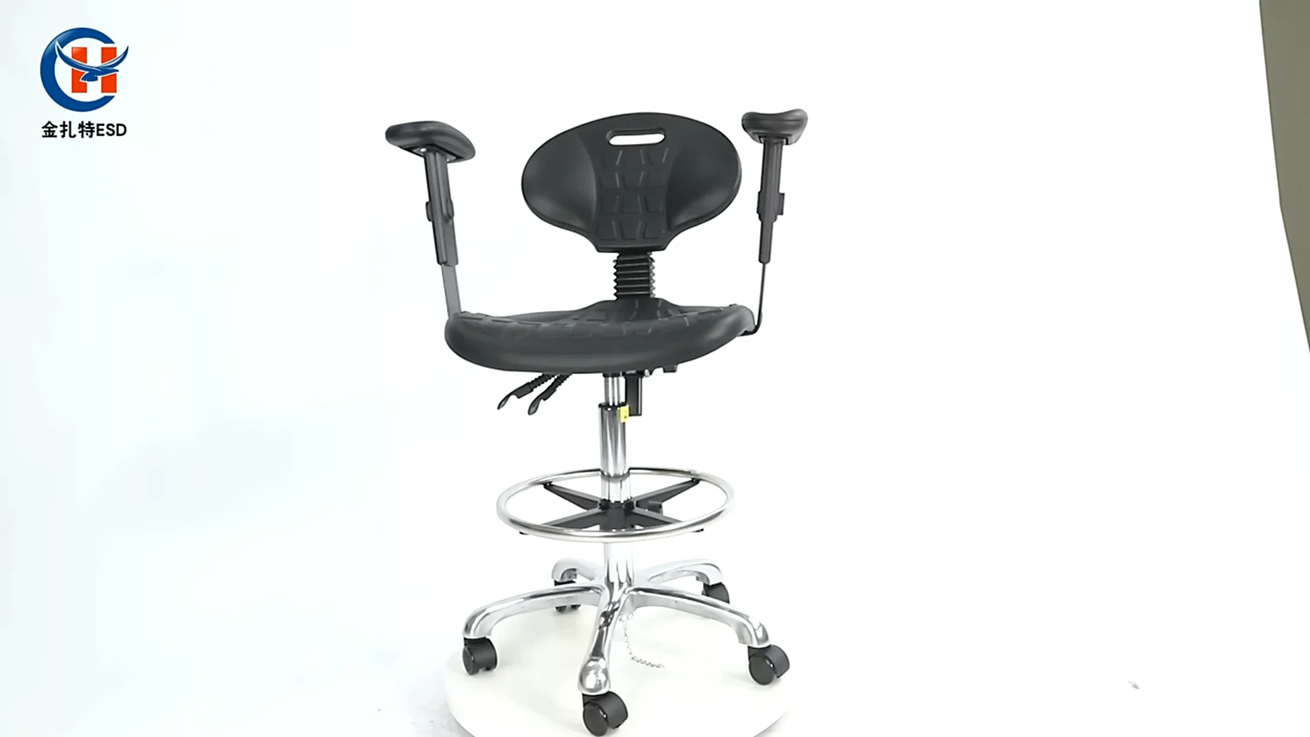 Laboratory chairs esd lab chair PU foam antistatic backrest dustfree