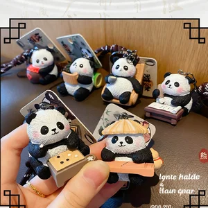 Chinese Style Panda Keychain - Cute National Trend Design, Soft & Durable, Perfect for Bag/Car Deco, Must-Have