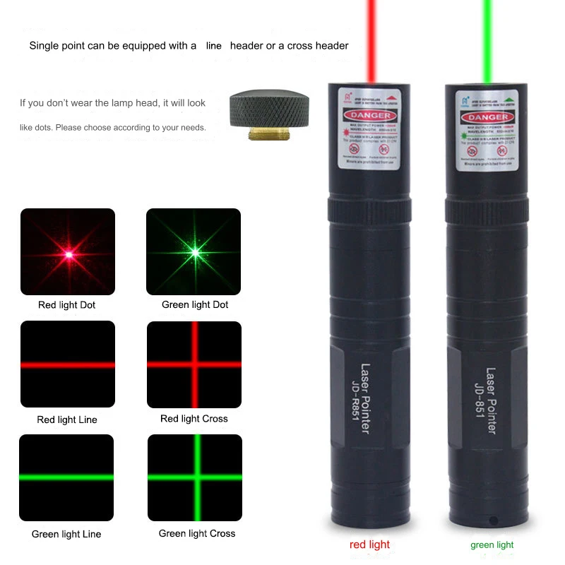 Line Laser Pointer Rechargeable Red Green Laser Pointer for Training Teaching Engineering Level Locator Cross Laser Pointer