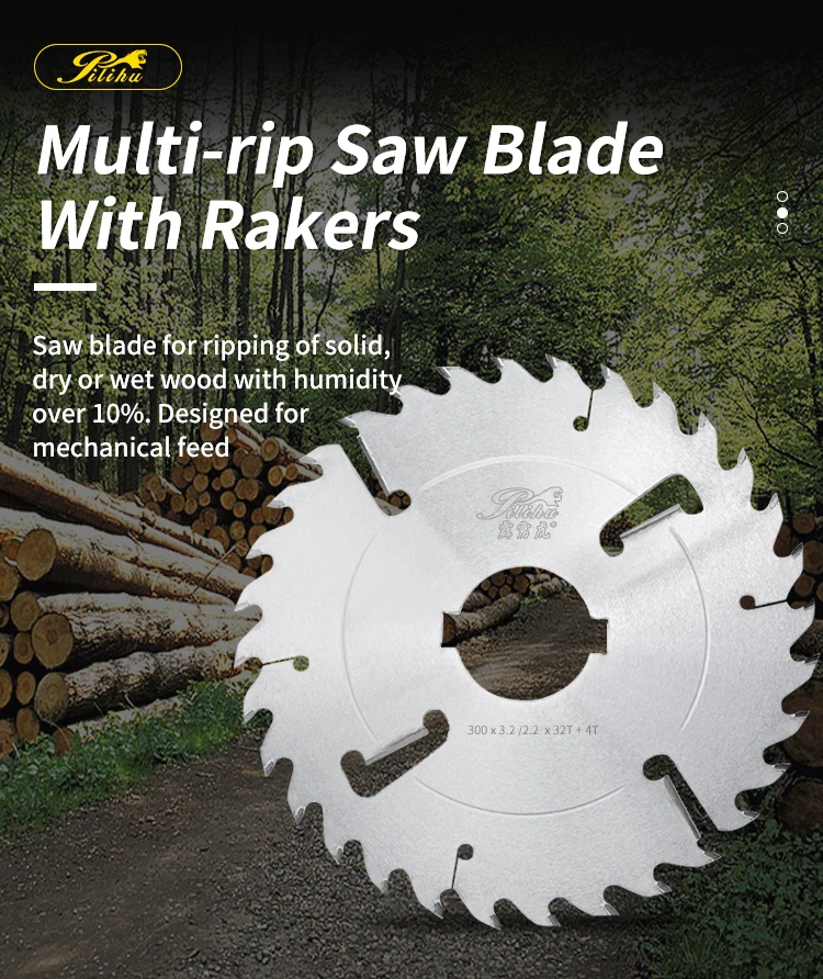 Pilihu Tct Circular Saw Blade With Raker For Ripping Wood Cutting Buy