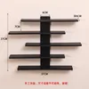 Five-tier black storage rack