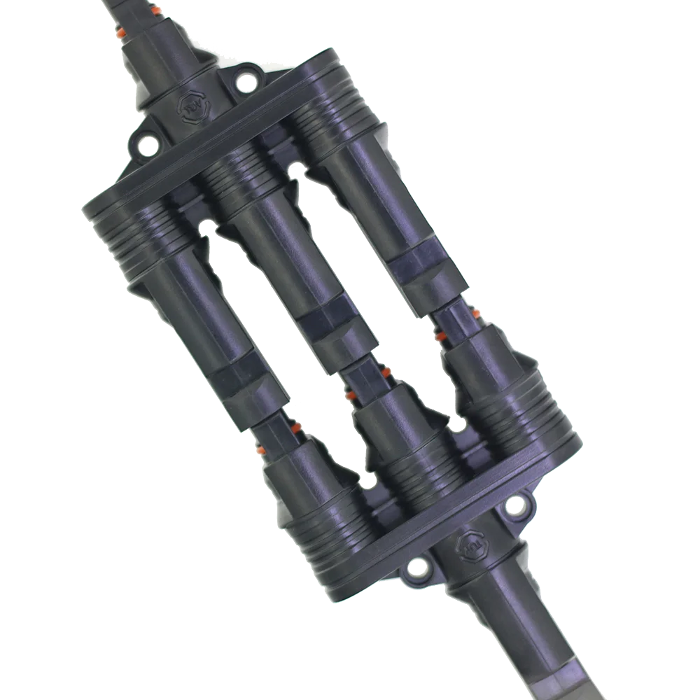 One In Four Solar Panel Connectors Male Female Parallel Branch Connectors ODM OEM 4