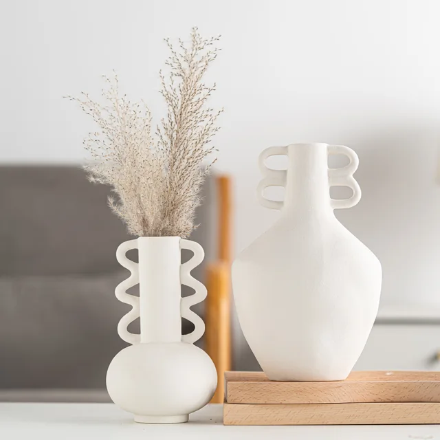 2023 Creative Morden Vase minimalist Nordic Style Custom Ceramic Porcelain Vase For Home Decor