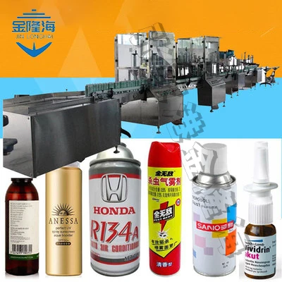 Small Self-painting Filling Equipment Aerosol Filling Machine Foam Cleaning Agent Nasal Spray Filling Machine