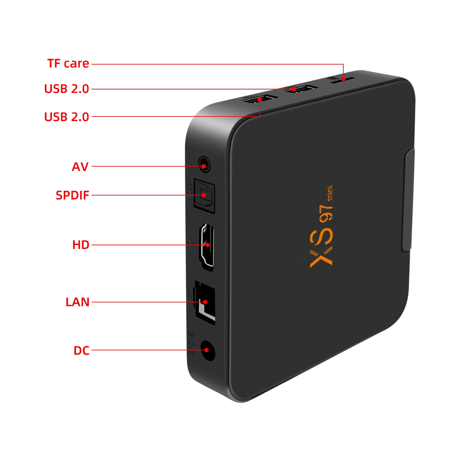 Último decodificador de red XS97 H313 HD 4K TV Box Android 10 5G/2.4G doble  banda WiFi 1+8 GB Smart Set-top Box
