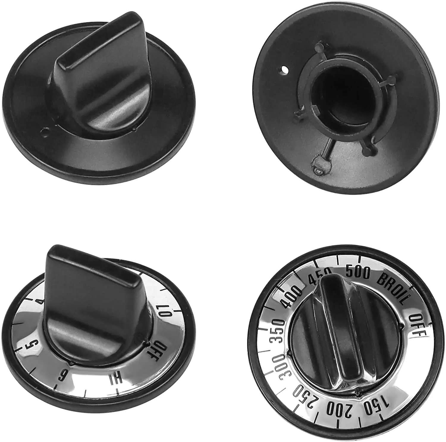 Replacement Kn002 Universal Electric Range Knob Kit Replaces Ap5641247
