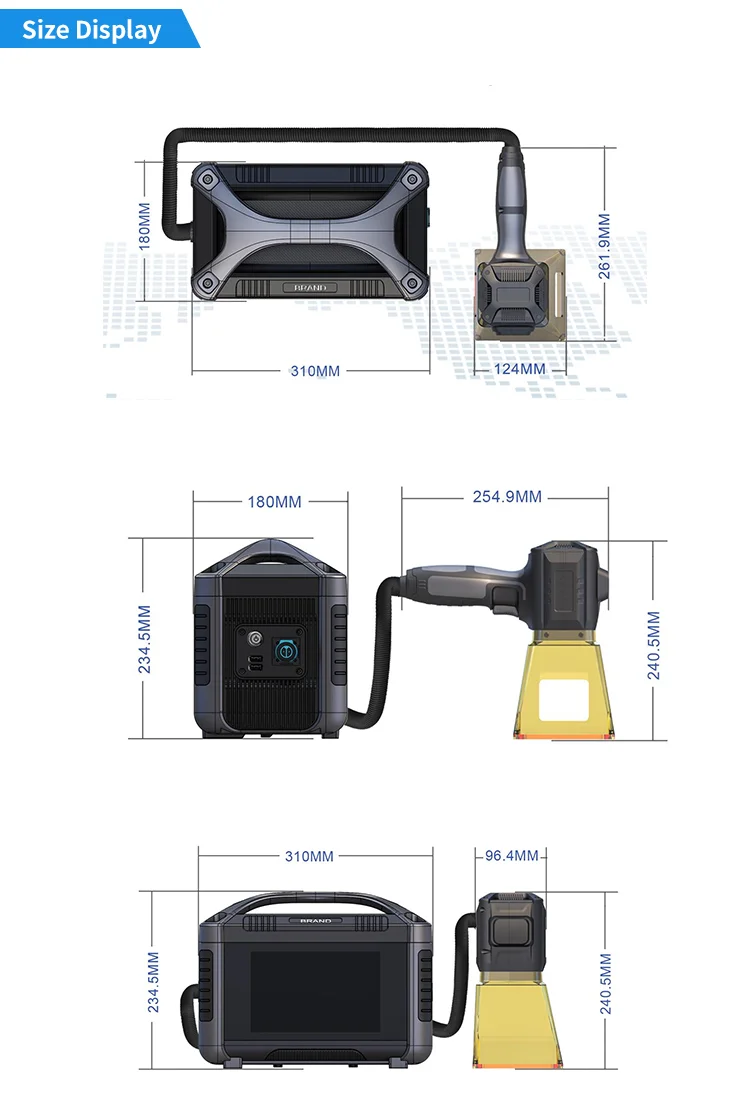 20W 30W 50W Portable laser marking machine handheld laser marker with battery and Plug