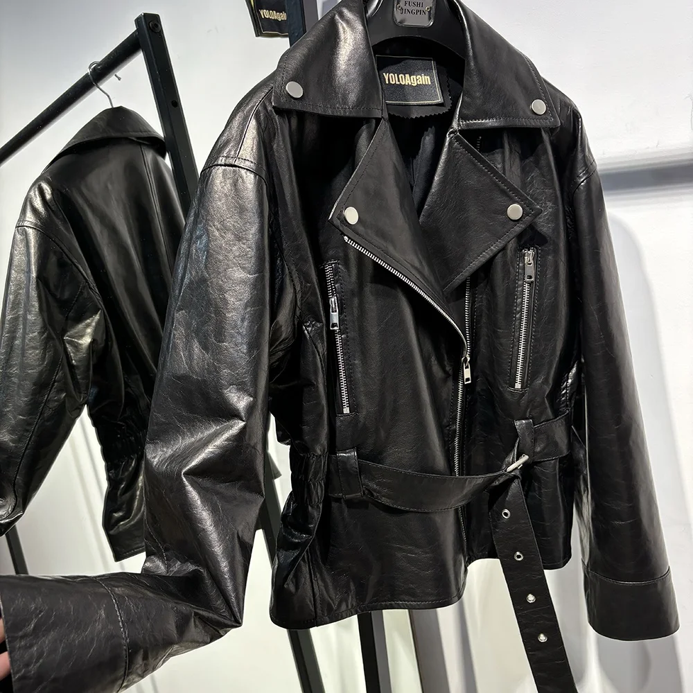 美品✨ melt the lady fake leather jacket 黒 Womens Faux Leather Motorcycle Jacket Red & Black, Pu Biker Coat