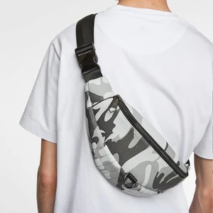 Custom Logo Camo Vegan Leather Men's Crossbody Fanny Pack Fashion Waist Belt Bag for Men