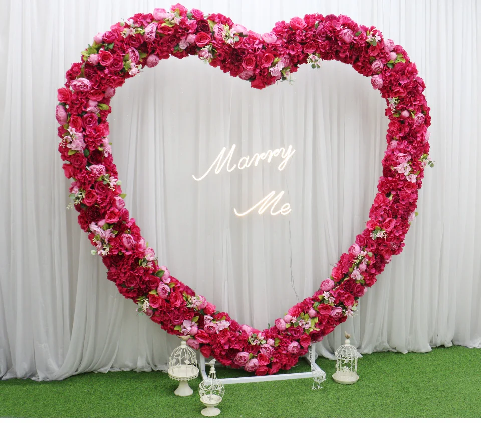 Wedding Flower Arch Background Arch Stage Props Decor Flower Stand ...