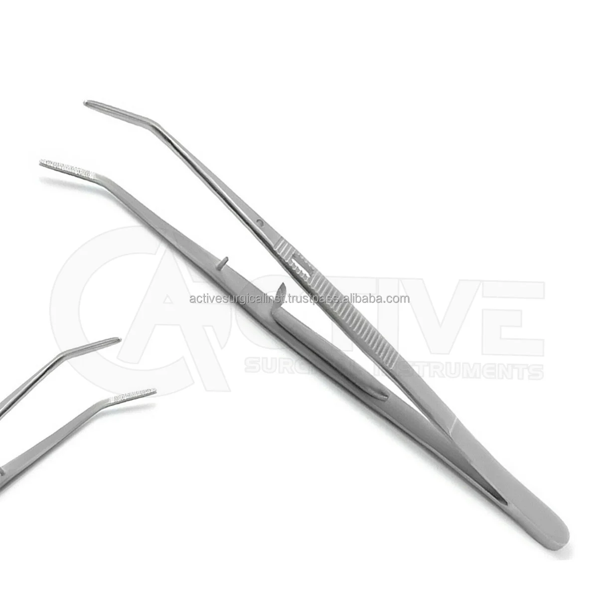 Surgical London College Self Locking Tweezers Forceps Serrated