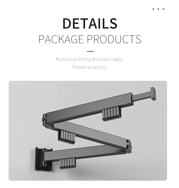 Wall Mounted 3layer Folding Drying Rack No Punching Yafei7104 Dry