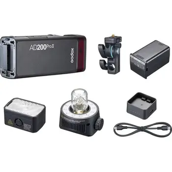 Godox AD200ProII AD200Pro II TTL 2.4G Wireless Camera Pocket Flash Compatible for Nikon Canon Sony Fuji Olympus product image