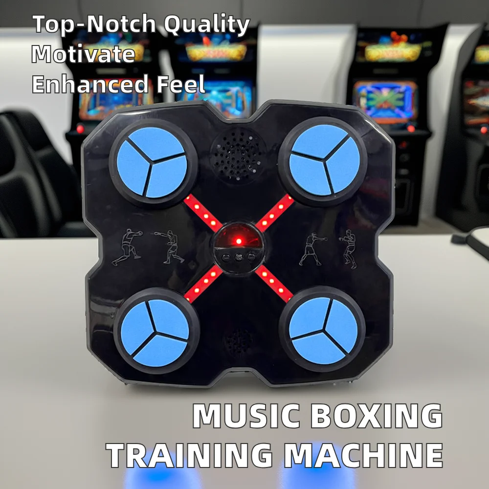 New Style Punching Machine Boxing Training Smart Music Wall Target Light Up Electric Smart Music Boxing Machine With bluetooth