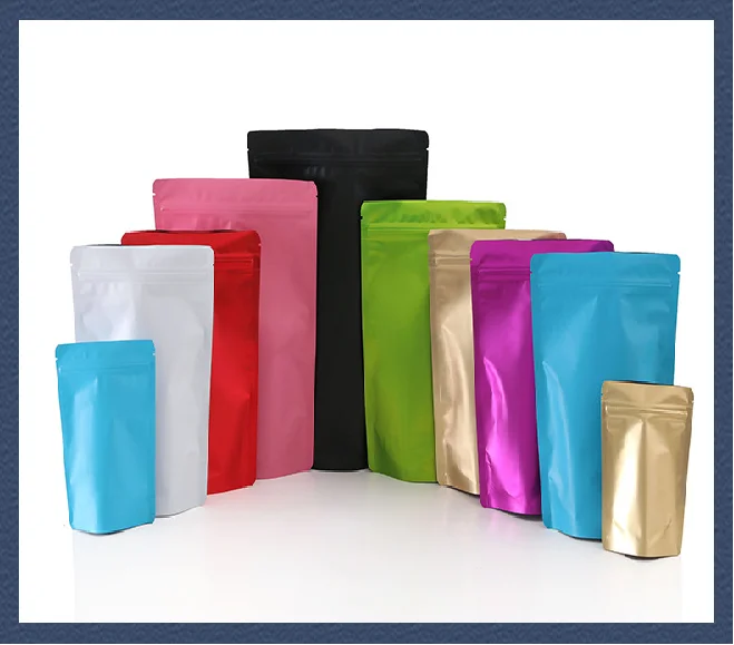 Matte Finish Gravure Printing Aluminum Foil Coffee Ziplock Bag With Valve