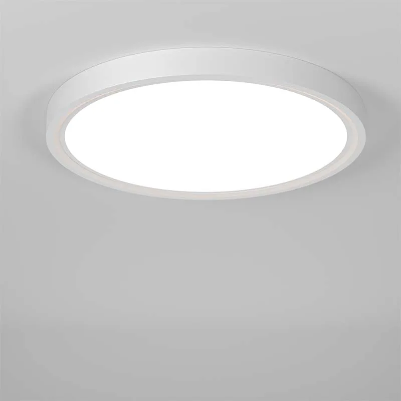 Ultra Thin LED Panel Light Simple Design ABS Surface Panel Light Round 18W 24W 36W 48W Black and White LED Flat Light