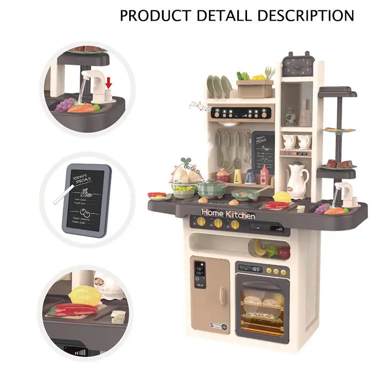 Большие размеры 93 5 см ролевые игры пластик приготовления воды комплект домашней одежды для мальчиков и девочек в светлых тонах верхняя одежда музыки наборы игрушечных конструкторов распыления тумана кухонные игрушки детей