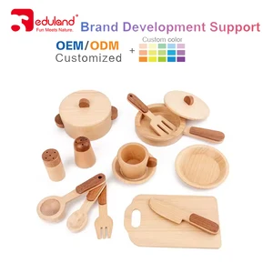 Early Educational Wooden Kitchen & Food Toys Set Children's Play Kitchenware & Tool Wooden Tools