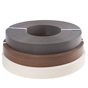Furniture Kitchen Cabinet Wood Grain 1Mm 2Mm 3Mm Thickness Plastic Pvc Edge Banding Tape High Quality Wood Grain Edge Banding