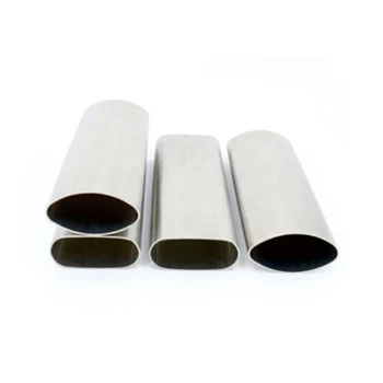 Decorative 201 304 316 410 Flat Side SS Tube Stainless Steel Oval Pipe