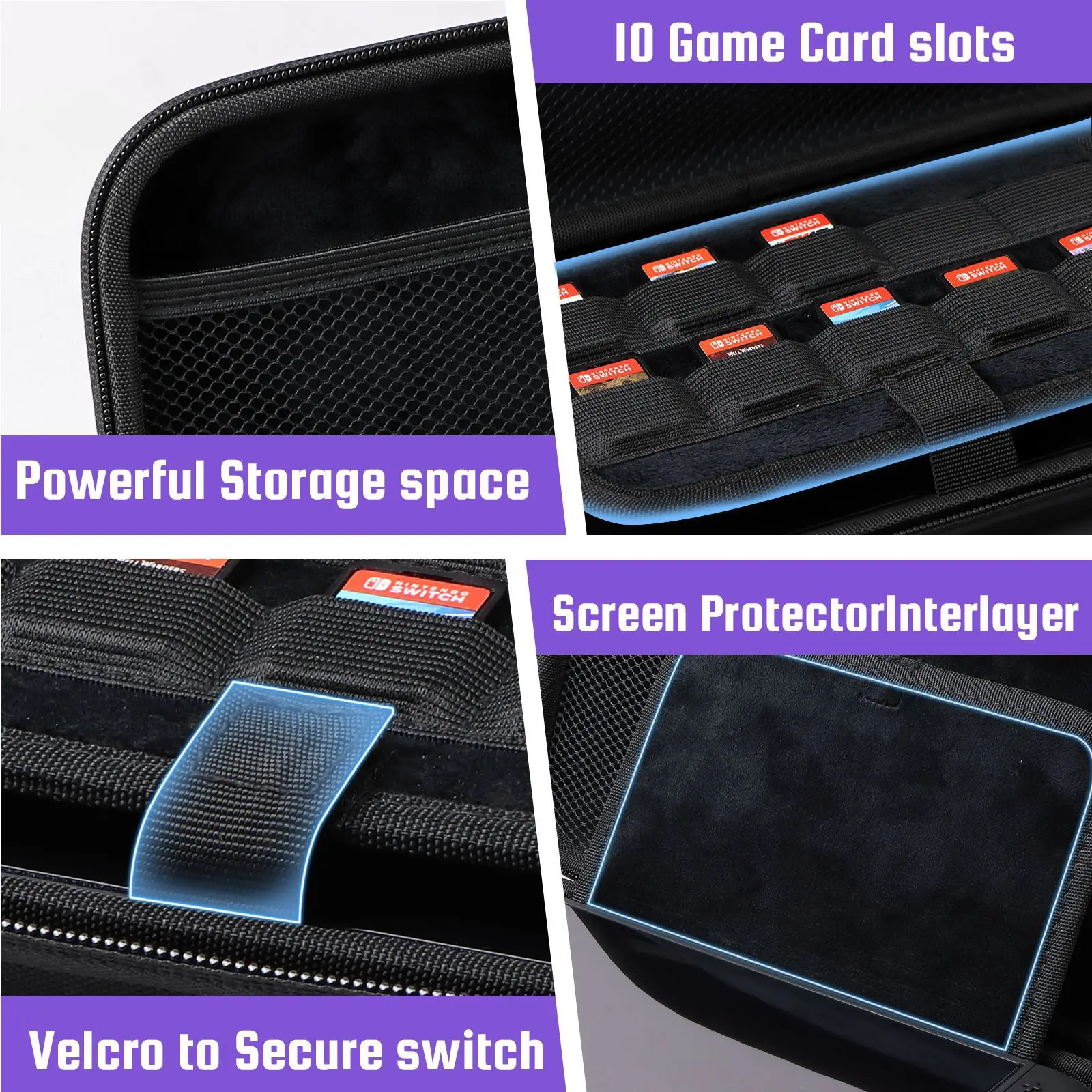 product laudtec custom travel case game console storage bag eva handbag ns accessory protection bag for nintendo switch 2 new 2025-4