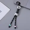 Black letter woven rope