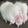 Giocattolo cigolante stile chiodo, cuscinetto in carne bianco-rosa, un paio