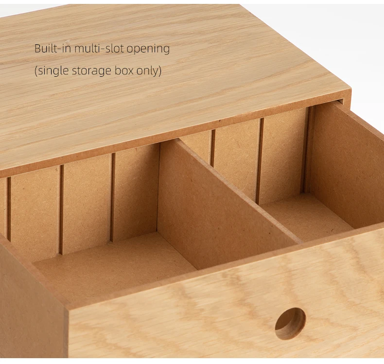 Shimoyama New Luxury Laminated Wood Storage Box Case For Desktop