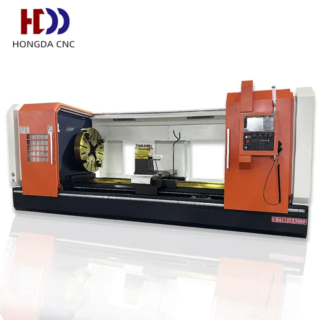 HONGDA CNC Heavy duty cnc lathe turning machine horizontal lathe CK61125 cnc lathe machine