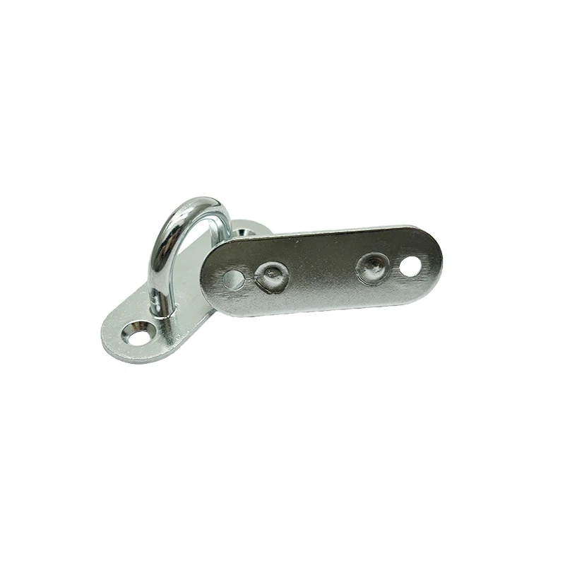 6MM Zinc Plated Round Eye Pad Light Hook Camping Carabiner Fixation Hook Wire Rope Hook