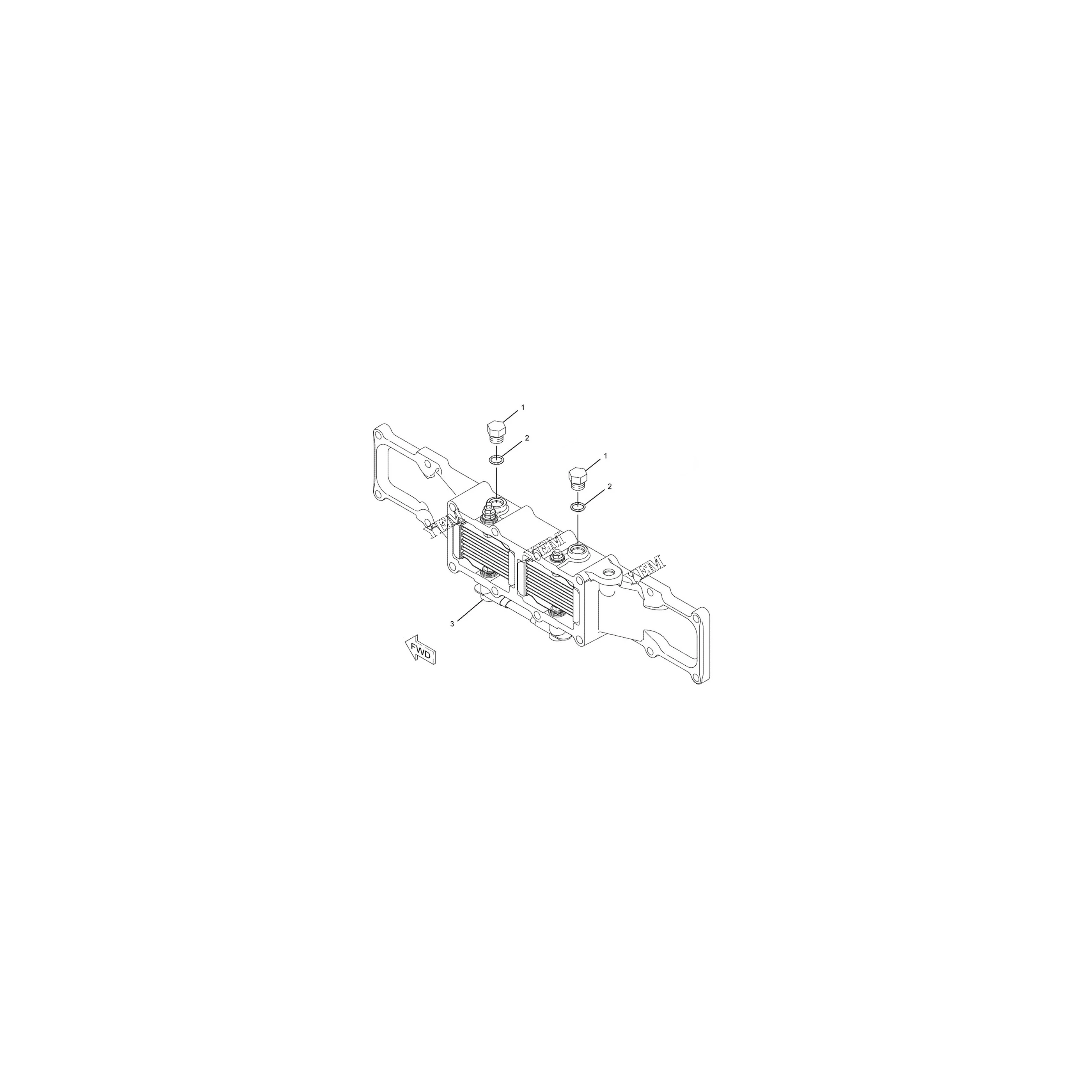 Excavator 4H-5440 Cover-Water Pump Outlet IT12IT18IT18BIT28IT28B for Caterpillar High Quality Engine Parts