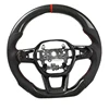 Red alignment mark+carbon fiber+perforated leather