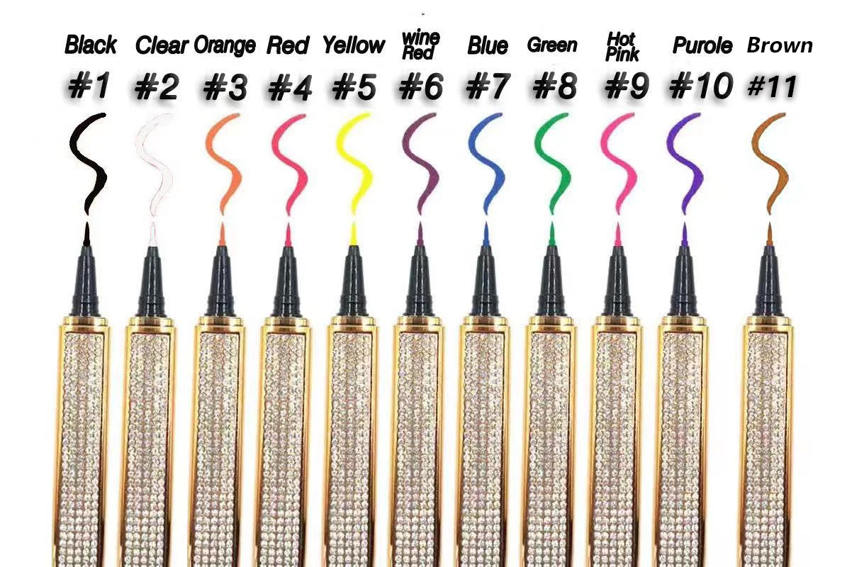 Bling Rhinestone Private Label Custom Logo Vegan Cruelty Free Adhesive