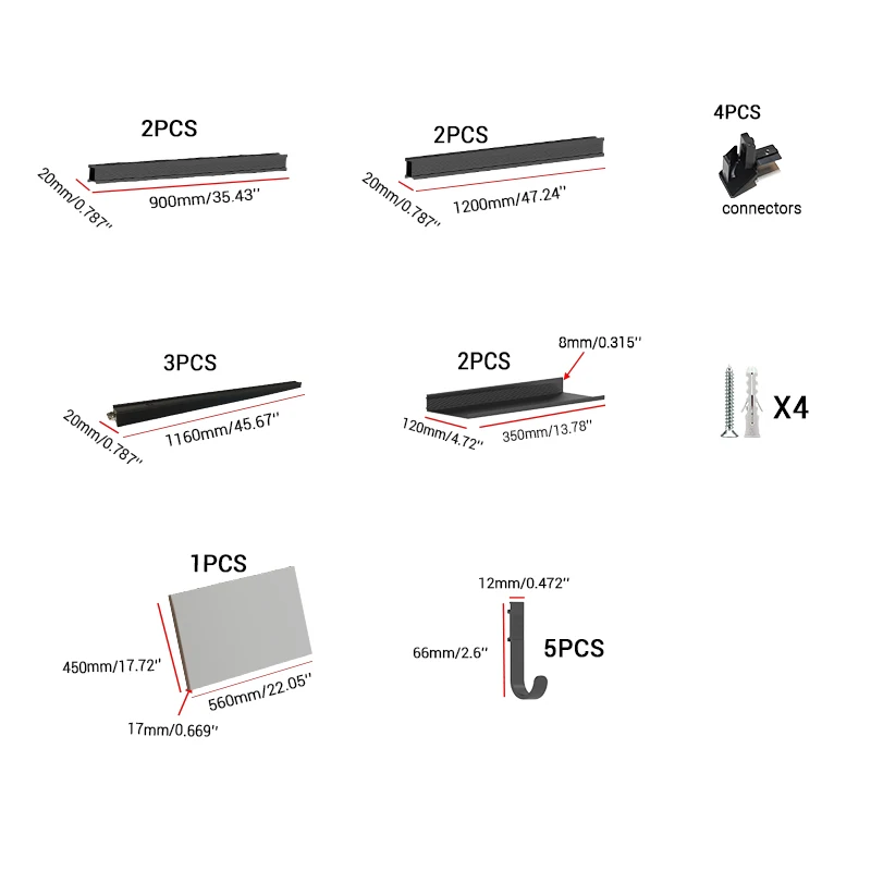 High Quality Easy Installing Display Racks Versatile Decorative Wall Mounted Shelves for Interior Entryway Wall Mount Organizer factory