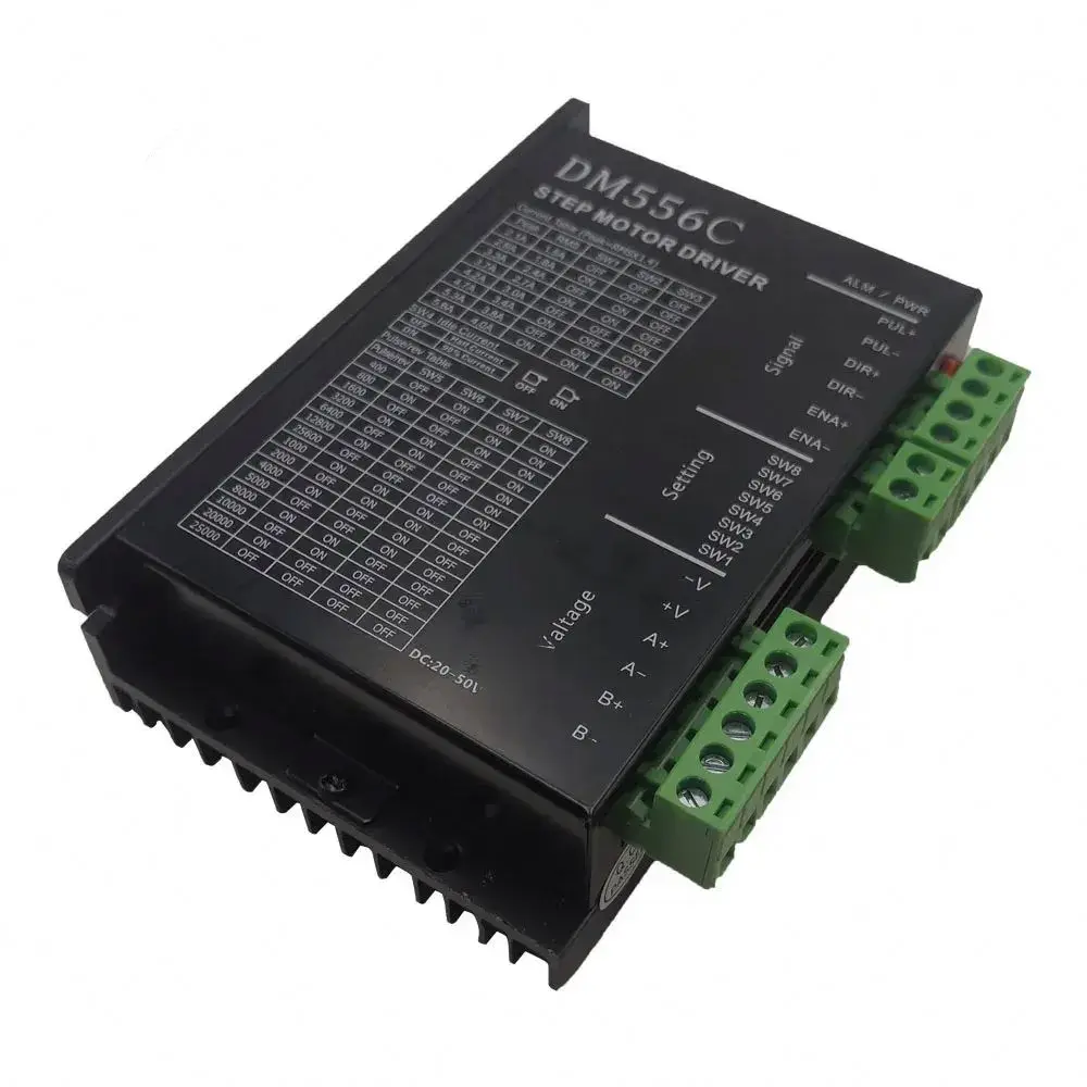 Cnc Machine Tools 2-phase Digital  Driver DM556C DC20V-50V with a Single Power Supply signal