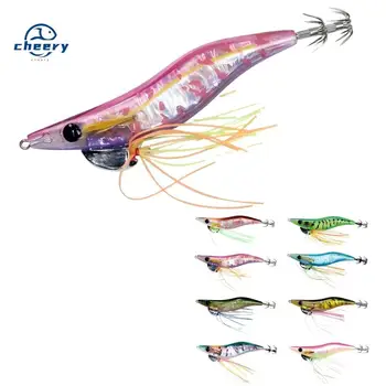 CHEERY New Squid Jig 92mm 11g 2.5# Midwater Bait Hard Plastic Fishing Lure for Sea Bass Salmon Catfish Saltwater Boat Use – Metal Jig – view 2