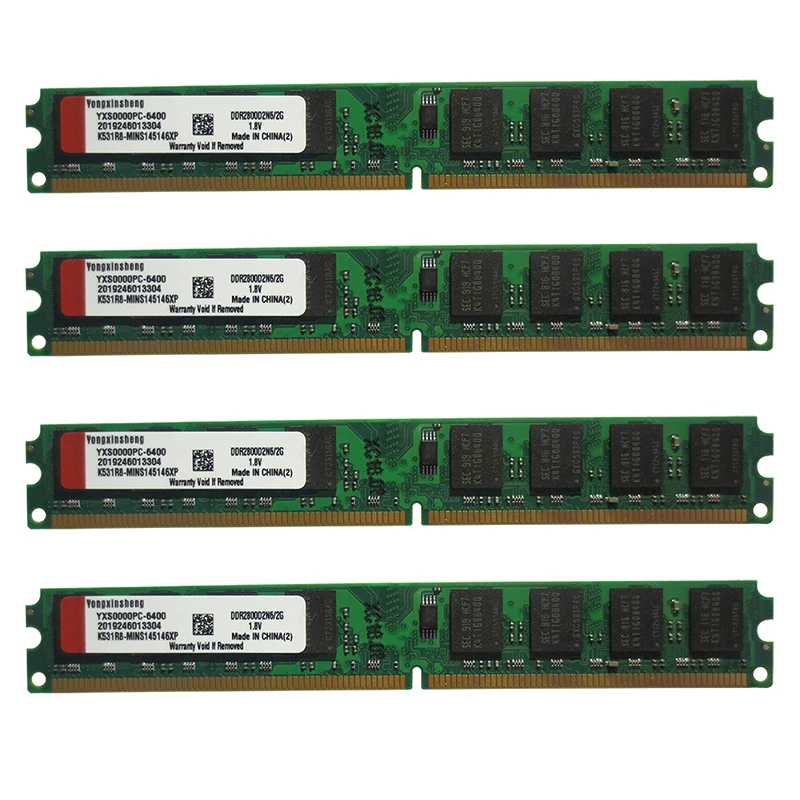 16 Гб 4X4GB PC2-6400 DDR2-800MHZ 240pin AMD посвященный настольных памяти Ram 1,8 V SDRAM (синхронное динамическое ОЗУ) только для AMD, а не для INTEL материнская плата или процессор