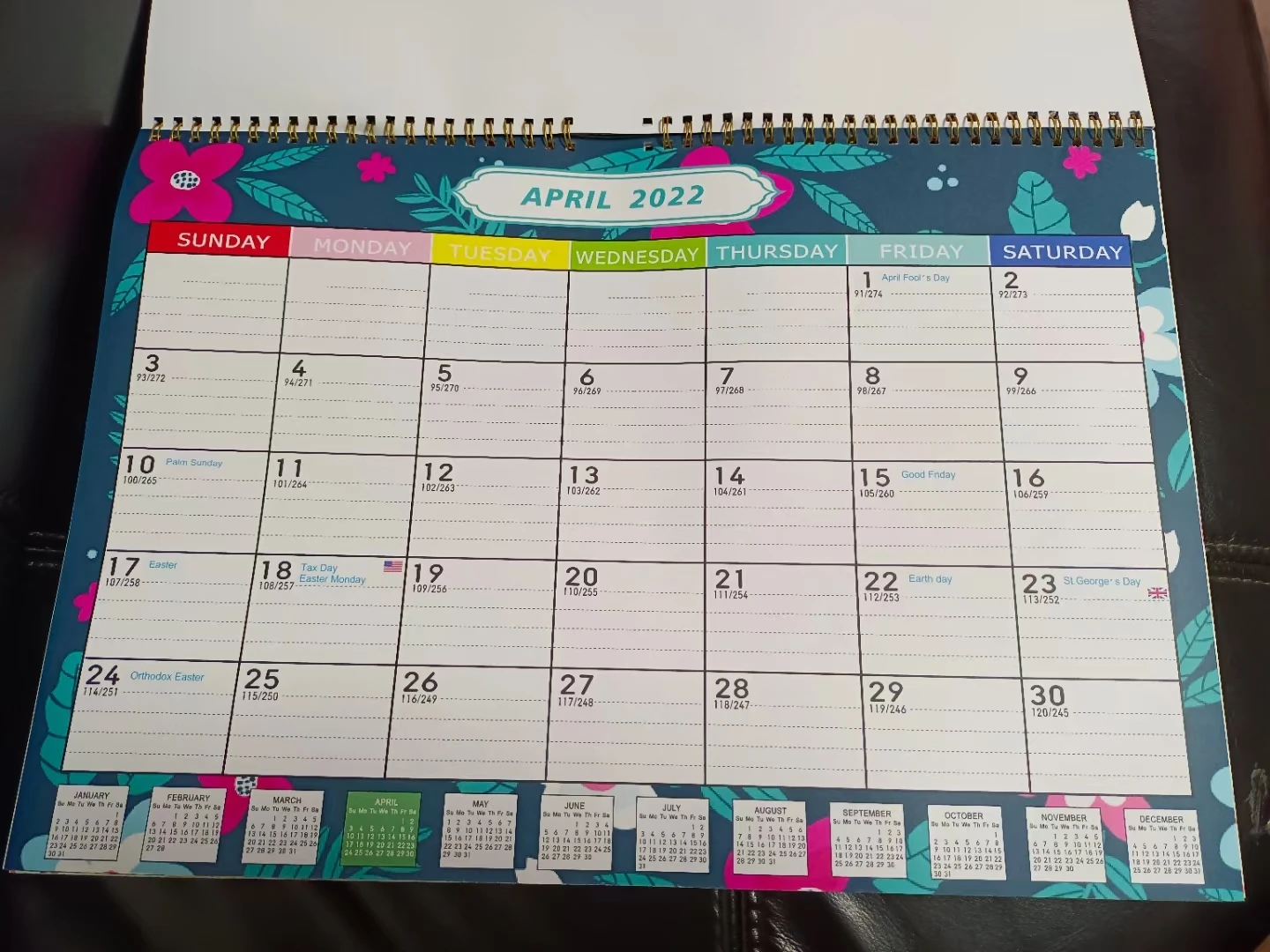 Настольный календарь OEM & ODM 2022-2023 Настольный/настенный может использоваться на протяжении всего 2022 года подарочная продукция заказ подарки